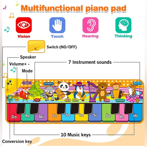Soft Music Mat - Piano/Keyboard - Picture 4 of 7